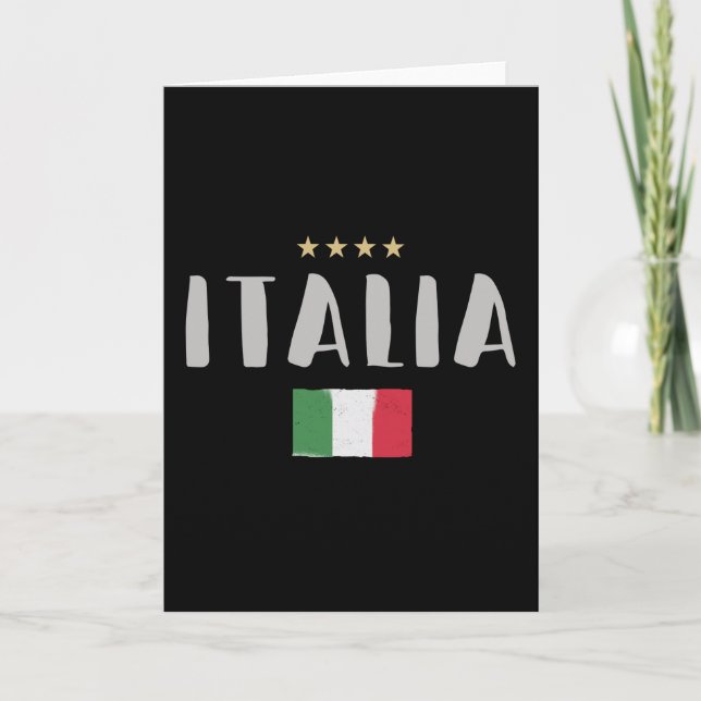 Shirt-Fahne für den Fußball in Italien Karte (Vorderseite)