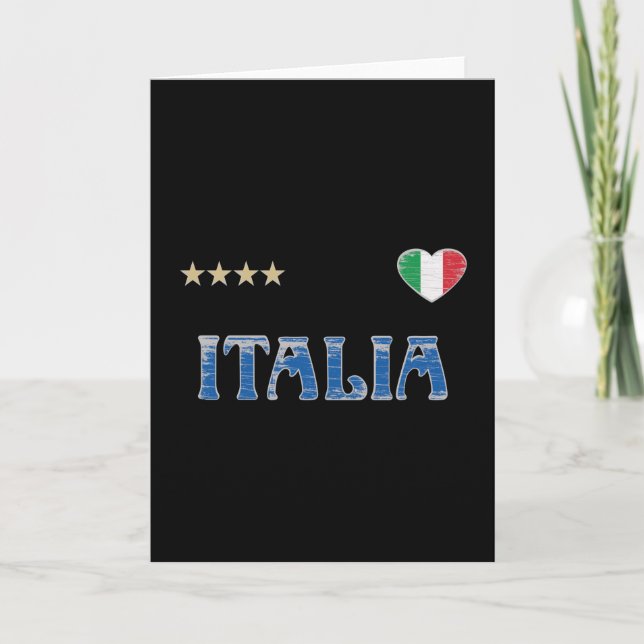 Shirt-Fahne für den Fußball in Italien Karte (Vorderseite)