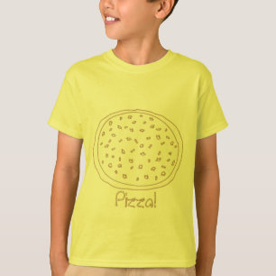 Shirt färben - Pizza Teig mit Toppen