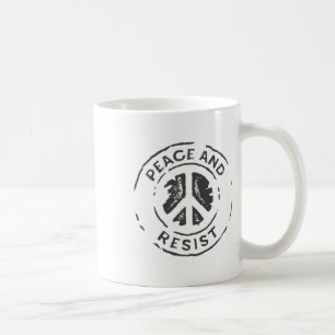 Shirt - Frieden und Widerstand - politischer Prote Kaffeetasse