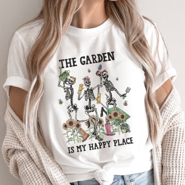 Shirt "Funny Garening Skeletts", gotische Gartenar (Von Creator hochgeladen)