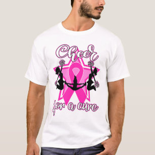 Shirt für Brustkrebs Cheerleader Pink Ribbon