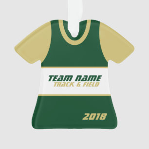 Shirt für das Laufen von Track- und Feldteams Ornament