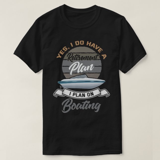 Shirt für das Ruhestand von Booten Funny Boat Kapi (Design vorne)
