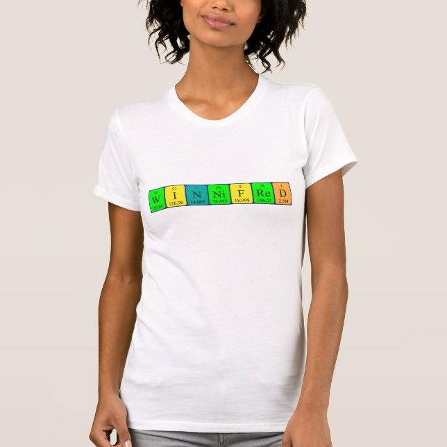 Shirt für den Namen der ausgewählten periodischen  (Vorderseite)