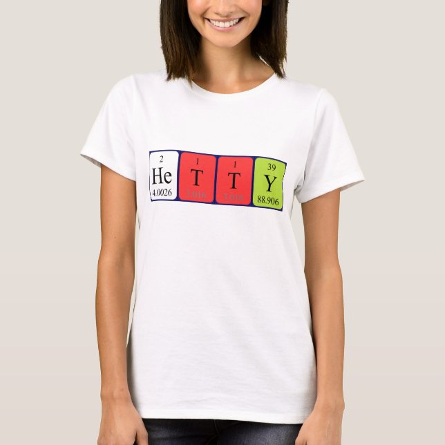 Shirt für den periodengerechten Namen (Vorderseite)