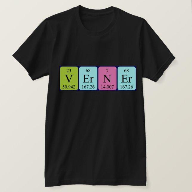 Shirt für den periodisch wiederkehrenden Tabellenn (Design vorne)
