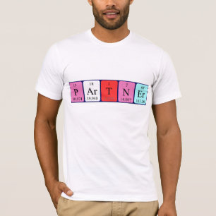 Shirt für den periodischen Namen der Partner