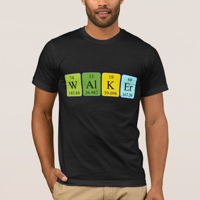 Shirt für den periodischen Tabellennamen (Vorderseite)