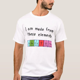 Shirt für den periodischen Tabellennamen