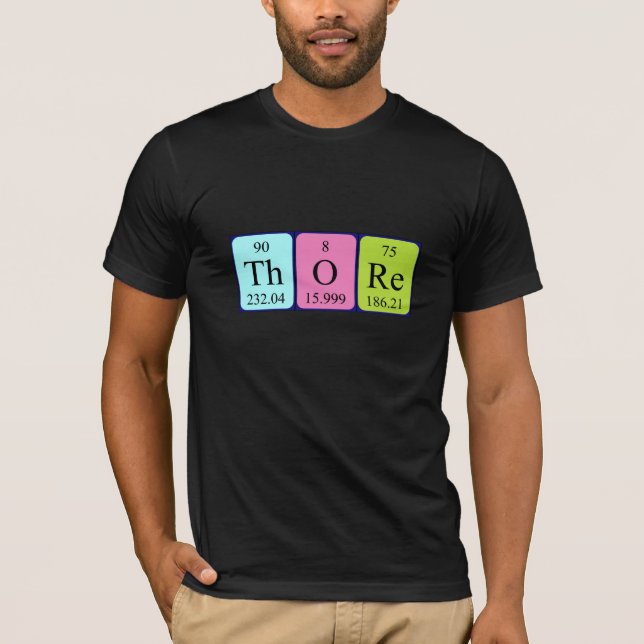 Shirt für den periodischen Tabellennamen (Vorderseite)