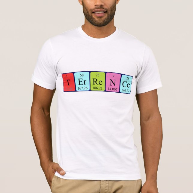Shirt für den periodischen Tabellennamen (Vorderseite)