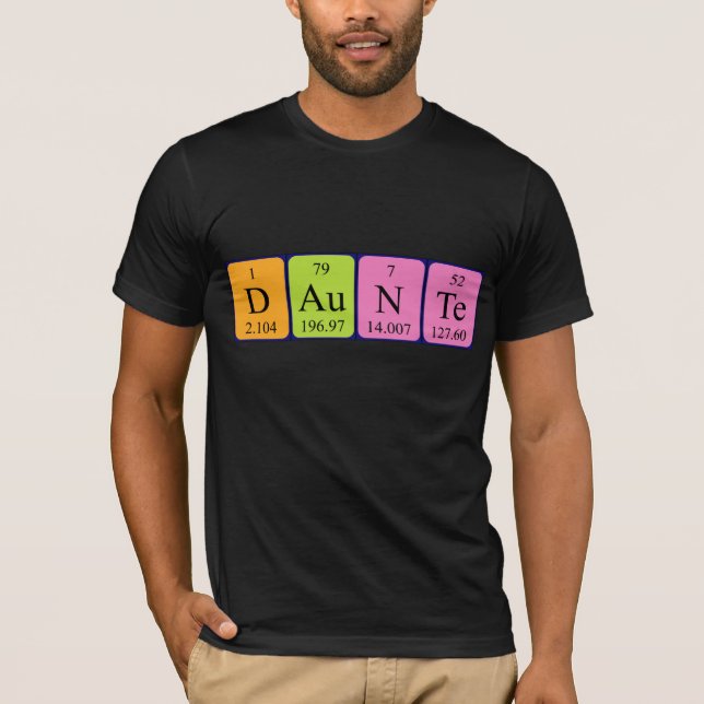 Shirt für den periodischen Tabellennamen (Vorderseite)