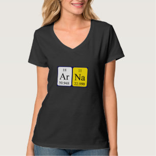 Shirt für den periodischen Tabellennamen