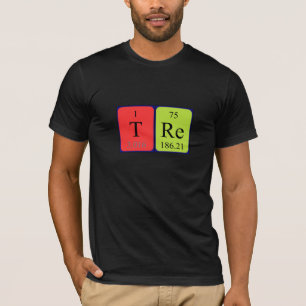 Shirt für den periodischen Tabellennamen
