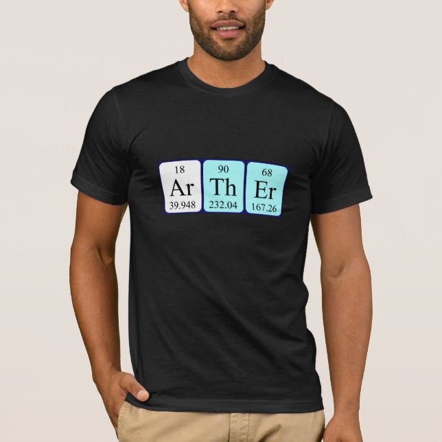 Shirt für den periodischen Tabellennamen (Vorderseite)