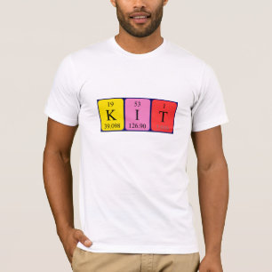 Shirt für den periodischen Tabellennamen des Kit