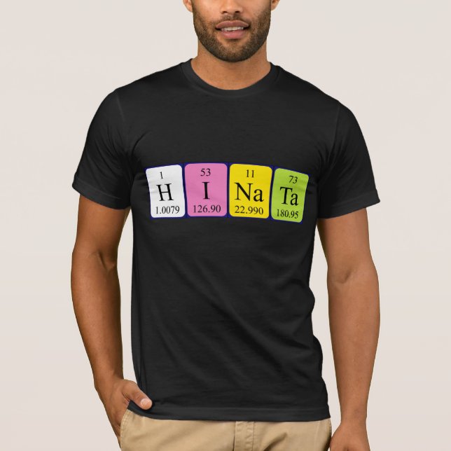 Shirt für den periodischen Tabellennamen Hinata (Vorderseite)