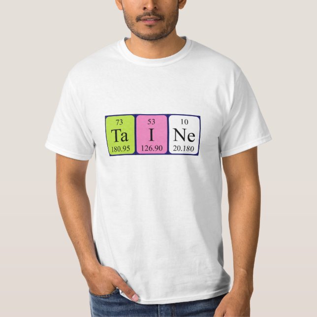 Shirt für den periodischen Tainnamen (Vorderseite)