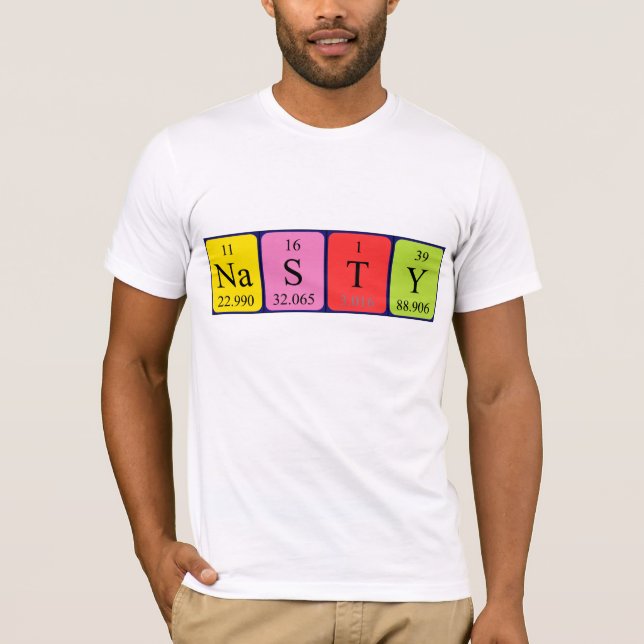 Shirt für die eklige periodische Tabellenbezeichnu (Vorderseite)