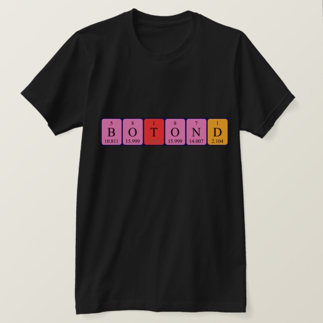 Shirt für die Flond-Periodenbezeichnung (Design vorne)