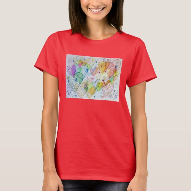 Shirt für die Liebe von öffentlichen Herzstücken (Vorderseite)