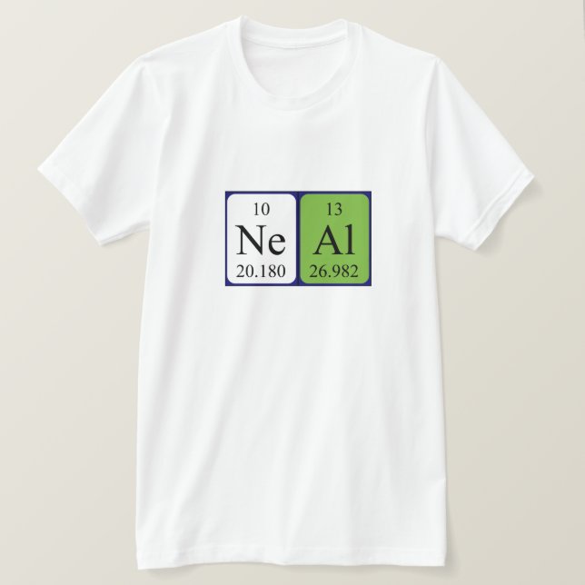 Shirt für die periodisch wiederkehrende Tabelle (Design vorne)