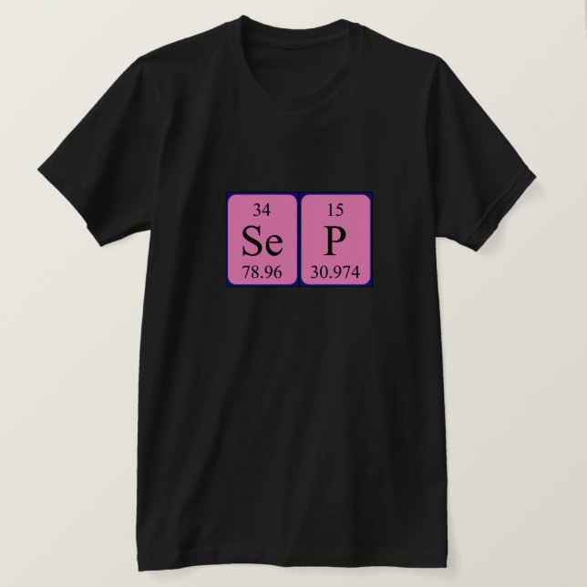 Shirt für die periodisch wiederkehrende Tabelle (Design vorne)