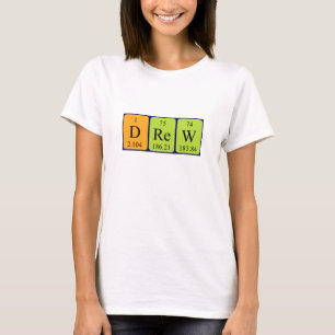Shirt für die periodische gezeichnet Tabellenbezei