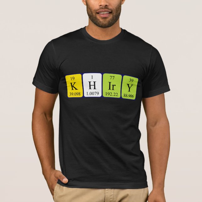 Shirt für die periodische Tabelle (Vorderseite)