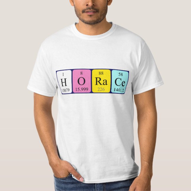 Shirt für die periodische Tabelle (Vorderseite)