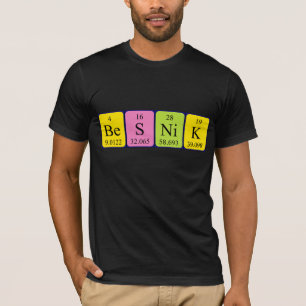 Shirt für die periodische Tabelle von Besnik