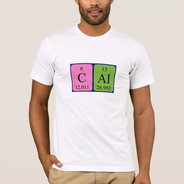 Shirt für die periodische Tabellenbezeichnung (Vorderseite)