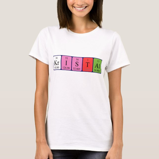 Shirt für die periodische Tabellenbezeichnung (Vorderseite)