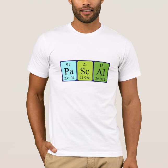 Shirt für die periodische Tabellenbezeichnung (Vorderseite)