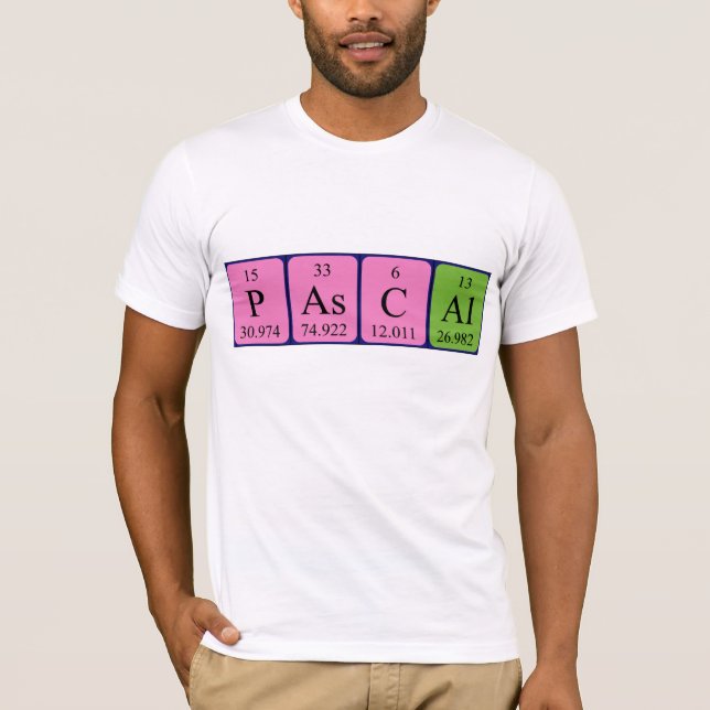 Shirt für die periodische Tabellenbezeichnung (Vorderseite)