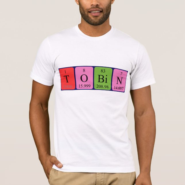 Shirt für die periodische Tabellenbezeichnung Tobi (Vorderseite)