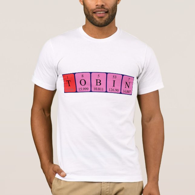 Shirt für die periodische Tabellenbezeichnung Tobi (Vorderseite)