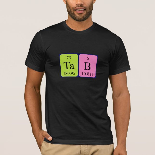 Shirt für die Registerkarte Periodenname (Vorderseite)