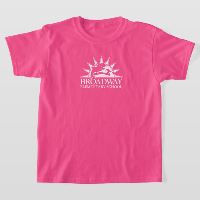 Shirt für Kinder in der Grundschule mit weißem Log (Ablage )
