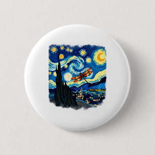 Shirt für künstlerische Libelle Van Gogh Starry Ni Button