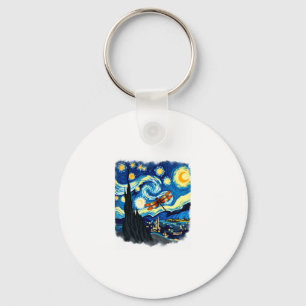 Shirt für künstlerische Libelle Van Gogh Starry Ni Schlüsselanhänger
