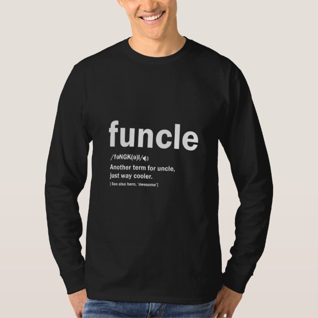 Shirt für Onkel Funny Oncle Definition T h (Vorderseite)