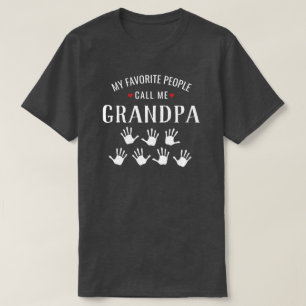Shirt für Opa oder Oma 7 Großkinder Handprint