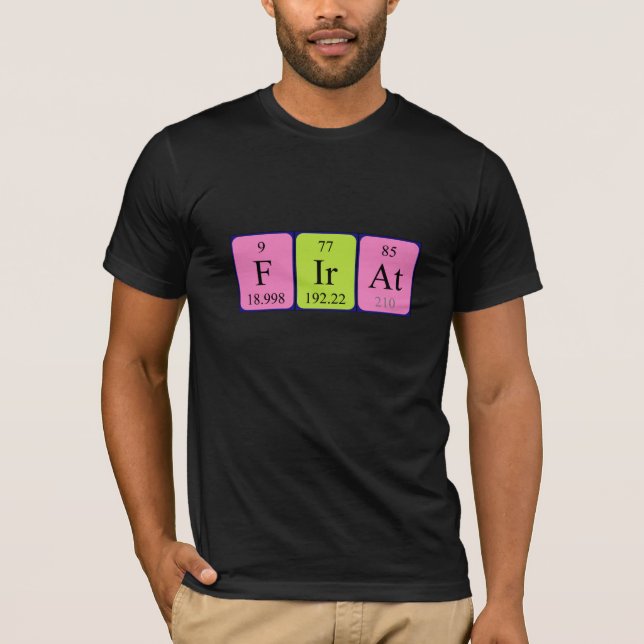 Shirt für periodische Tabellenbezeichnungen (Vorderseite)