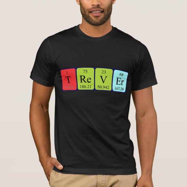 Shirt für periodische Tabellennamen (Vorderseite)