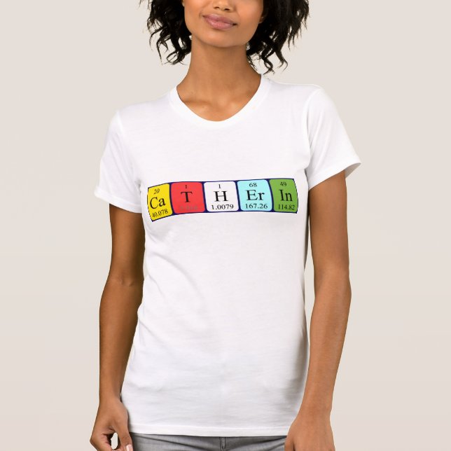 Shirt für periodische Tabellennamen (Vorderseite)