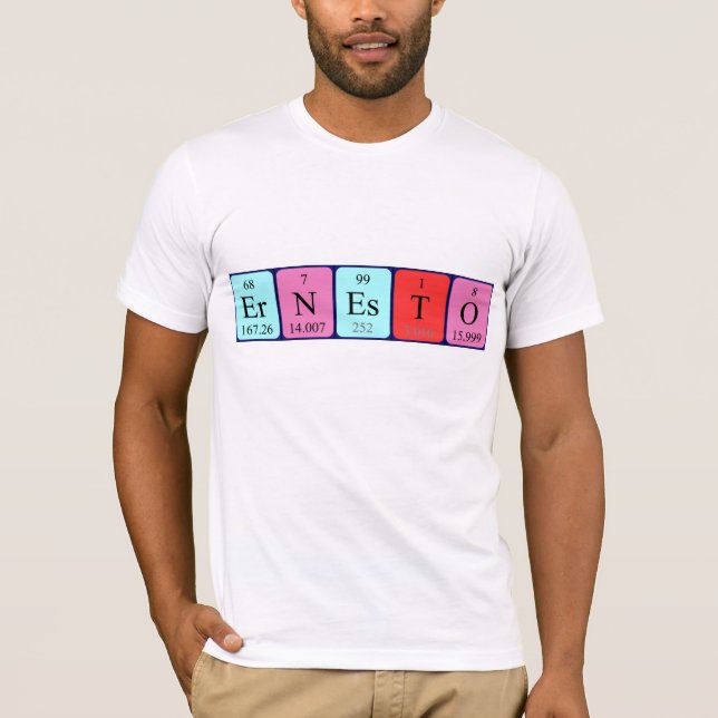 Shirt für periodische Tabellennamen (Vorderseite)