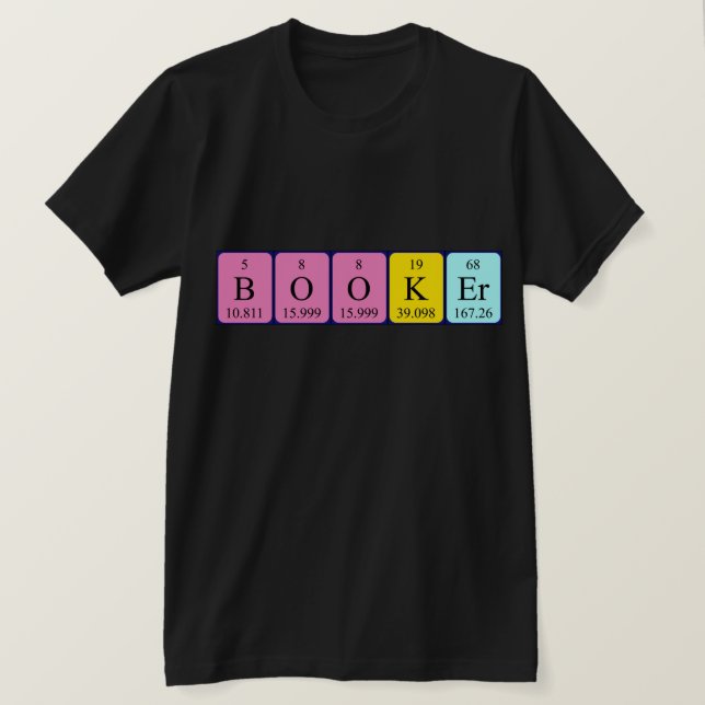 Shirt für periodische Tabellennamen (Design vorne)