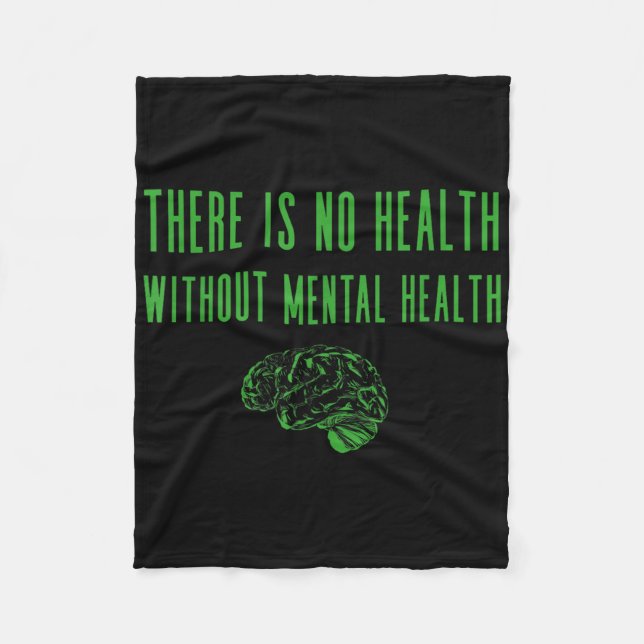 Shirt für psychische Gesundheit - Grünes Ende der  Fleecedecke (Vorderseite)